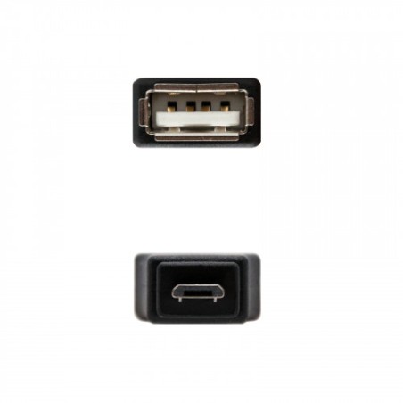 39778-Nanocable ADAPTADOR USB 2.0, TIPO A/H-MICRO B/M