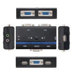 39783-NANOCABLE  KVM SWITCH VGA USB 1U-2PC+CABLE (10.12.0001)