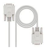 39787-NANOCABLE CABLE SERIE NULL MODEM, DB9/M-DB9/H, 6.0 M (10.14.0506)