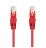 39853-NANOCABLE CABLE RED LATIGUILLO RJ45 CAT.5E UTP AWG24, ROJO, 0.5 M (10.20.0100-R)
