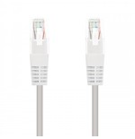 39873-Nanocable CABLE RED LATIGUILLO RJ45 CAT.5E UTP AWG24, BLANCO, 0.5 M