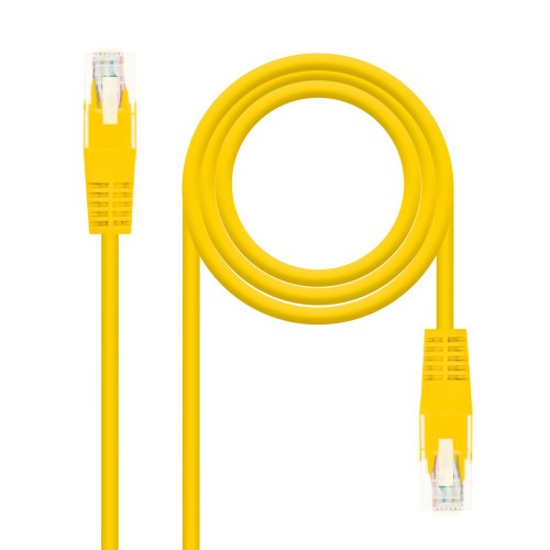 39925-NANOCABLE CABLE RED LATIGUILLO RJ45 CAT.6 UTP AWG24, AMARILLO, 1.0 M (10.20.0401-Y)