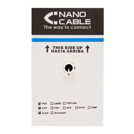 39953-Nanocable CABLE RED RJ45 CAT.6 FTP RIGIDO AWG24, 305 M
