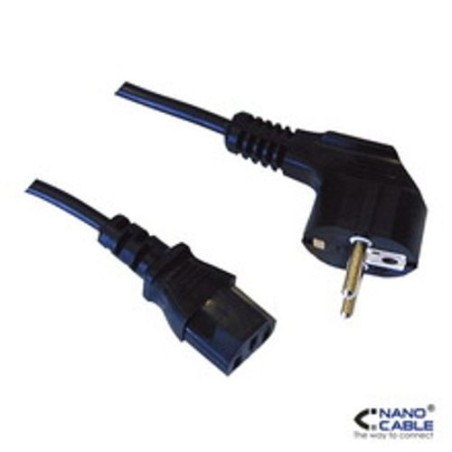39970-Nanocable 10.22.0110 10m C13 coupler CEE7/7 Schuko cable de transmision