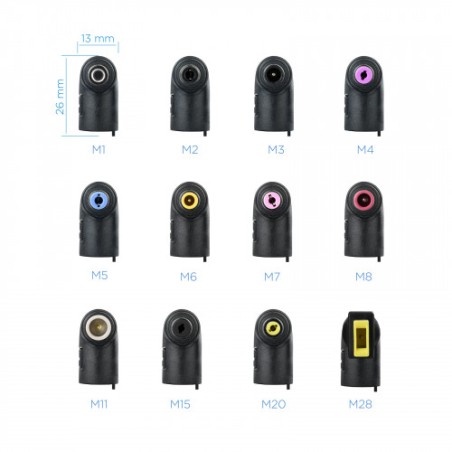 40007-TooQ TQLC-90BS02AT adaptador e inversor de corriente Interior 90 W Negro