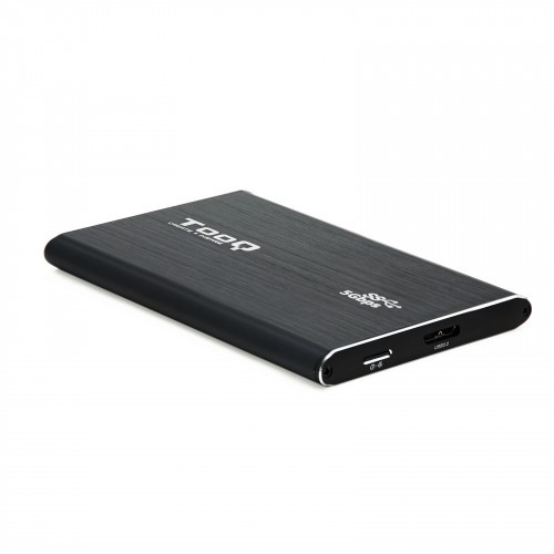 40008-TooQ TQE-2529B caja para disco duro externo Carcasa de disco duro/SSD Negro 2.5"