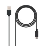 40029-Nanocable USB 2.0, 0.5m cable USB 0,5 m USB C USB A Negro