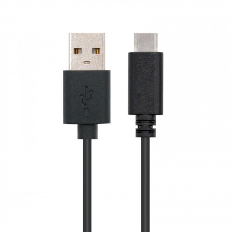 40032-NANOCABLE CABLE USB 2.0. TIPO USB-C/M - A/M. NEGRO 1M