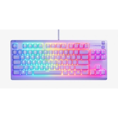 40124-Steelseries Apex 3 TKL - US teclado Juego USB Ingles de EE. UU. Lavanda