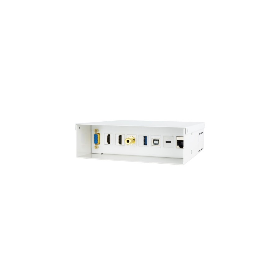 40209-NANOCABLE CAJA CONEXION MULTIMEDIA VGA+2HDMI+JACK+USBC+USB-B+USB-A+RJ