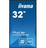 40343-MONITOR IIYAMA 32" 1920X1080, IPS PANEL, 1% HAZE, LANDSCAPE AND PORTRAIT MODE, SPEAKERS 2X 10W , VGA, 3X HDMI, 500