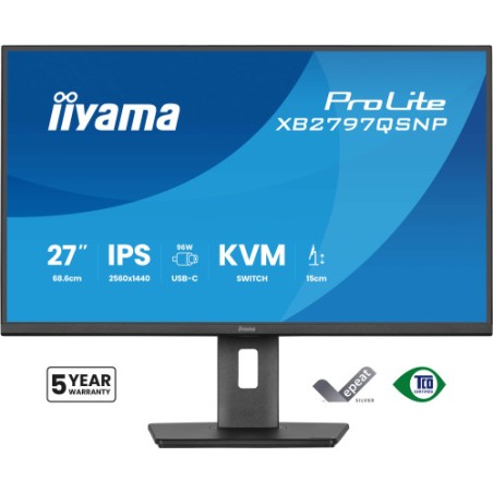 40367-MONITOR IIYAMA 27" IPS, 4-SIDE SLIM BEZEL  2560X1440 75HZ