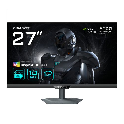 40473-MONITOR GIGABYTE 27" G27Q20,SS IPS,2560X1440 (QHD),16:9,0.5MS,IPS,1000:1,210HZ,2HDMI+1DP+1USB2.0+1 TYPE C,AJUSTABL