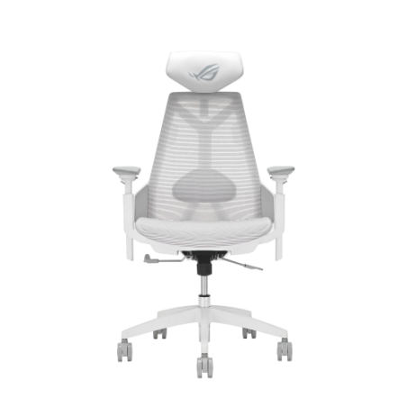 40507-ASUS ROG Destrier Ergo Core White Silla para videojuegos de PC Asiento de malla Blanco