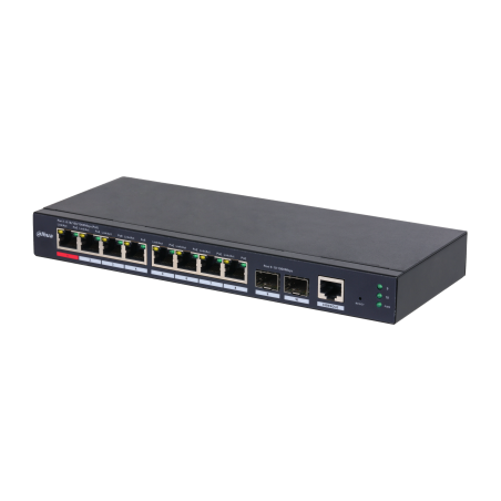 40563-(DH-S4210-8GT-110) DAHUA SWITCH INDUSTRIAL L2 GESTIONABLE POE WATCHDOG 8 PUERTOS
