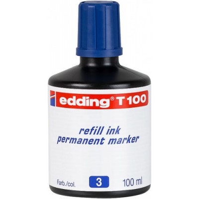 FRASCO TINTA PARA RELLENAR 100ML AZUL EDDING T100 03