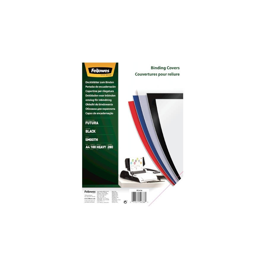 420-PACK 100 PORTADAS POLIPROPILENO A4 300 MICRAS AZUL FELLOWES 5476902 420-PACK 100 PORTADAS POLIPROPILENO A4 300 MICRAS AZUL FELLOWES 5476902