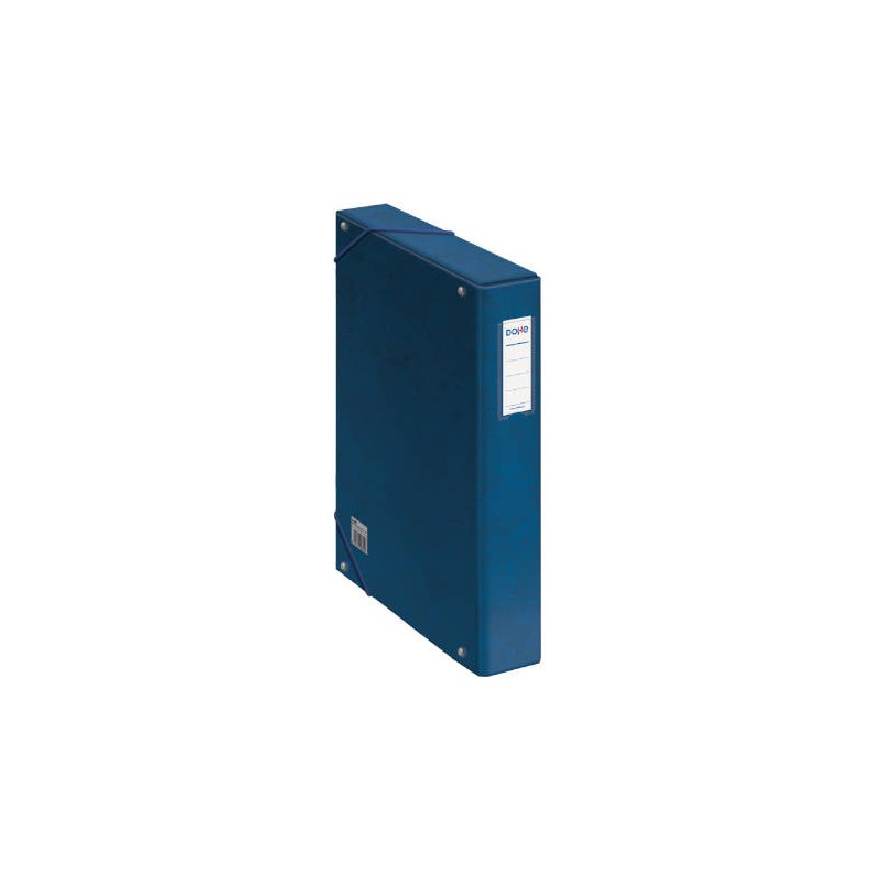 4233-CAJAS DE PROYECTOS CARTON FORRADO LOMO DE 5 CM AZUL CON ETIQUETA 245X350X50 DOHE 09728