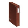 4237-CAJAS DE PROYECTOS CARTON FORRADO LOMO DE 5 CM CUERO CON ETIQUETA 245X350X50 DOHE 09572