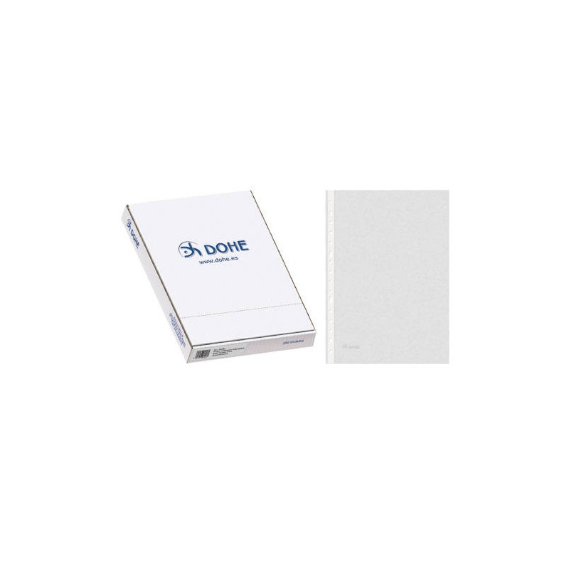 4255-CAJA 100 FUNDAS MULTITALADRO BASIC FOLIO 235X330 DOHE 90490