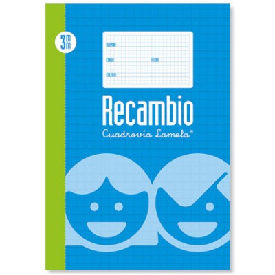 RECAMBIO FORMATO FOLIO RAYADO 3 MM LAMELA 09003