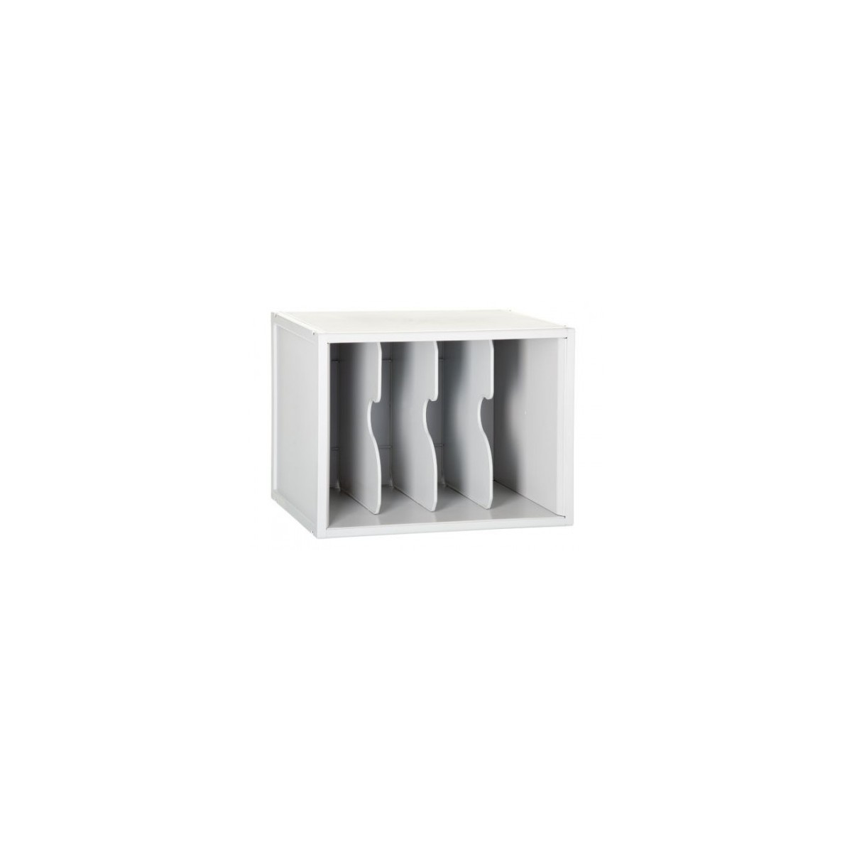 MoDULO ARCHISYSTEM CON 3 SEPARADORES VERTICALES 356X474X362 MM GRIS ARCHIVO 2000 8103EV GS