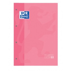 4467-BLOC ENCOLADO COLOR 1 TAPA BLANDA A4+ 80 HOJAS 5X5 COLOR ROSA CHICLE  OXFORD 400123681