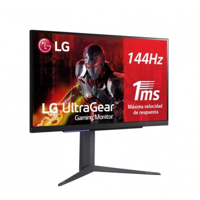 LG MONITOR 27GR93U B 27 16 9 ULTRA GEAR GAMING 4K 3840 X 2160 IPS 1 MS 144 HZ FREE SYNC 2X HDMI DP 3X USB A