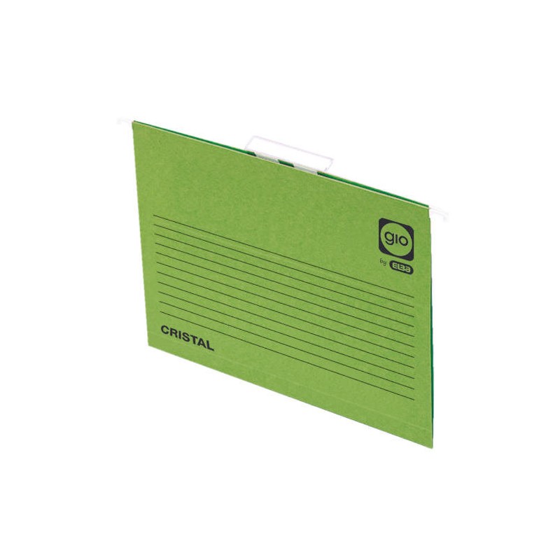 4560-CARPETA COLGANTE CAJON VISOR CORTO CRISTAL FOLIO LOMO V COLOR VERDE GIO 400021957