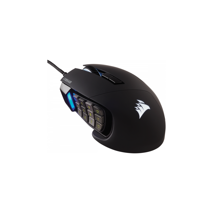 4696-Corsair Scimitar RGB Elite raton mano derecha USB tipo A Optico 18000 DPI