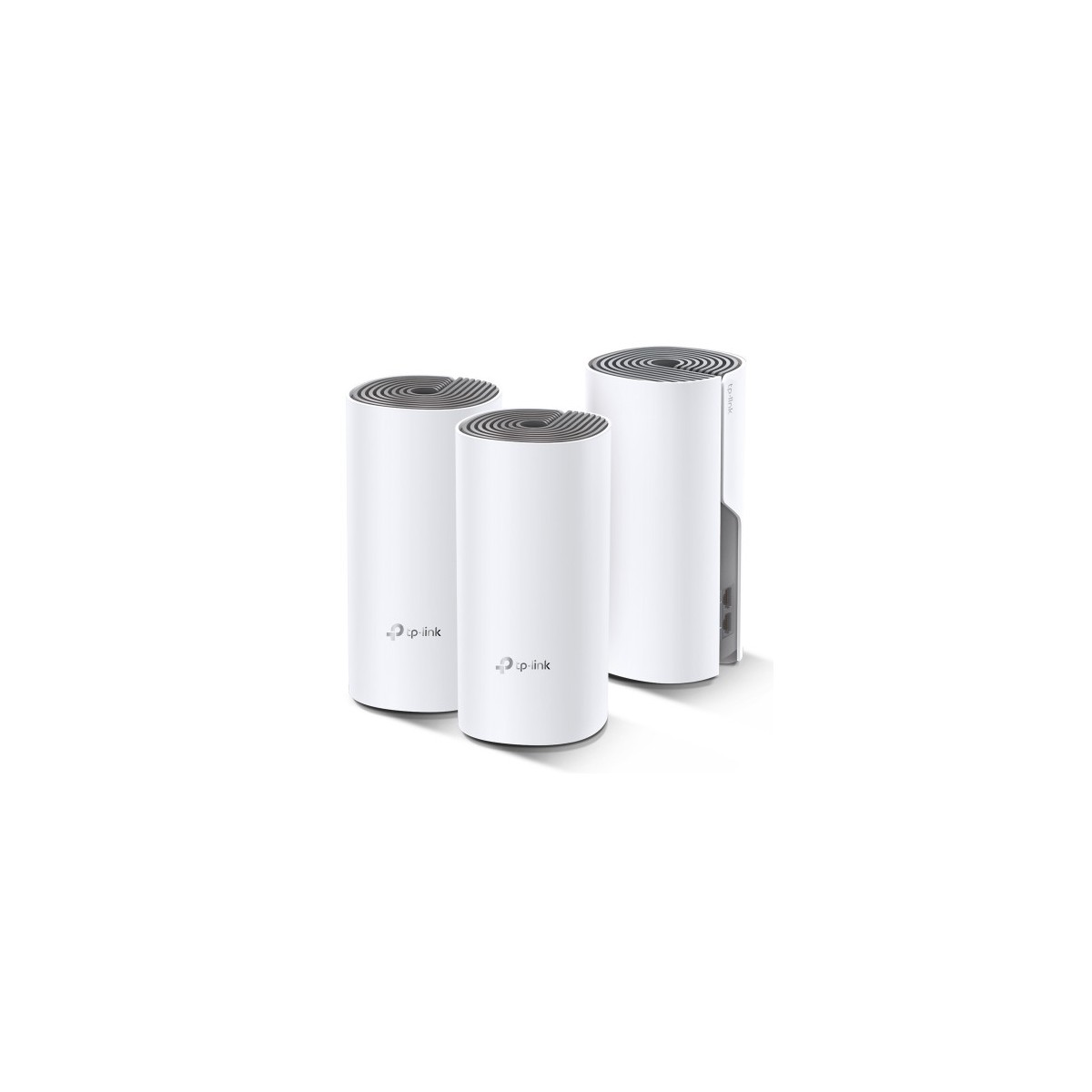 TP LINK Deco E4 3 pack Doble banda 24 GHz 5 GHz Wi Fi 5 80211ac Blanco Gris 2 Interno