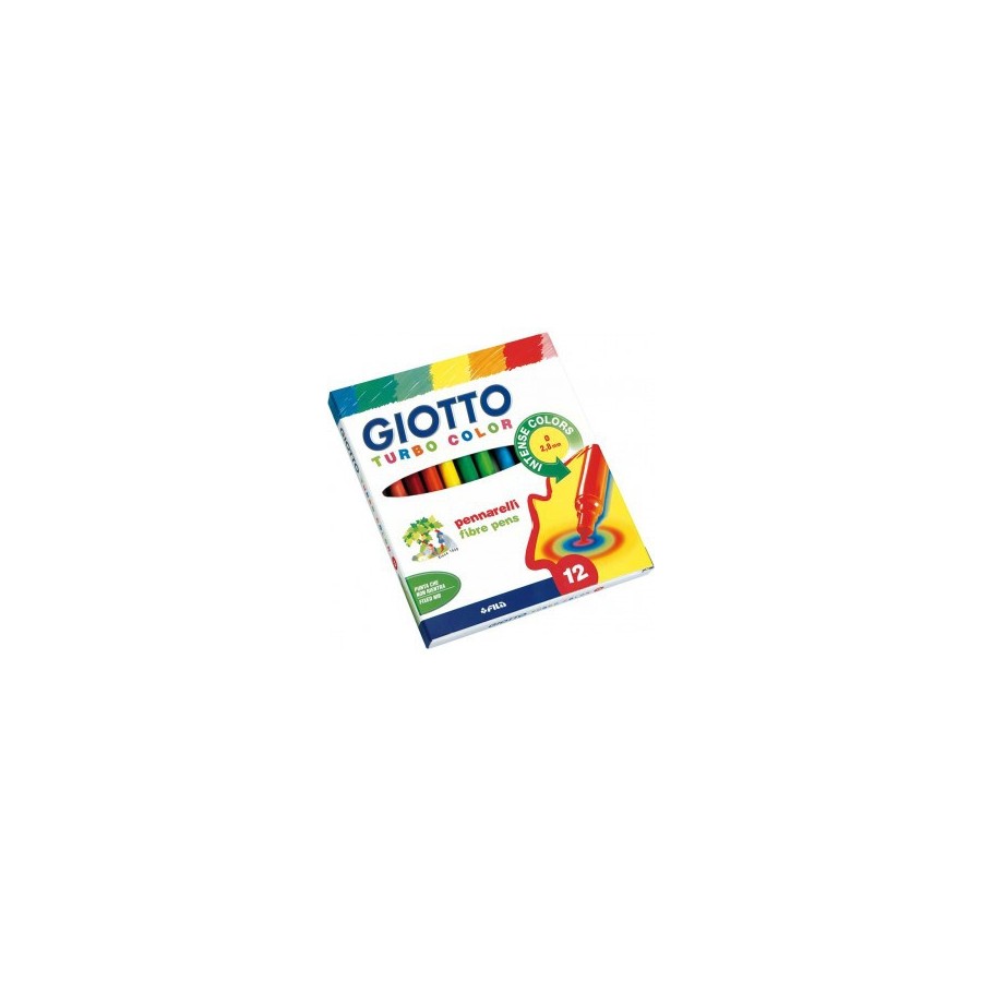 4866-ESTUCHE 12 ROTULADORES TURBO COLOR GIOTTO F416000