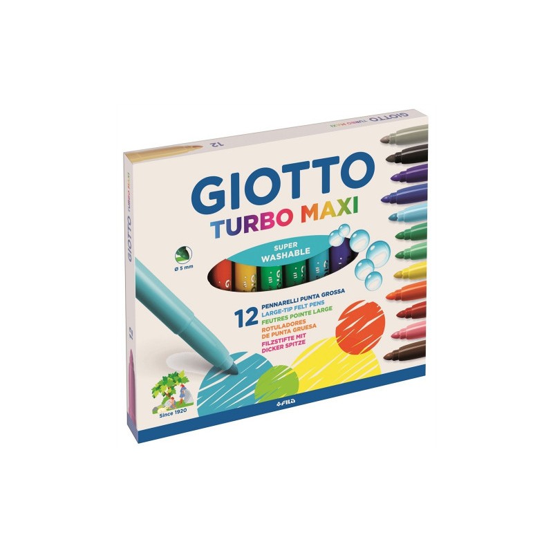 4867-ESTUCHE 12 ROTULADORES TURBO MAXI GIOTTO F454000 4867-ESTUCHE 12 ROTULADORES TURBO MAXI GIOTTO F454000