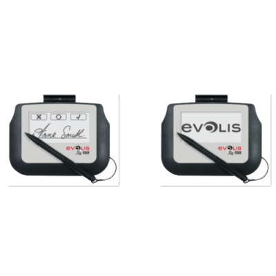 Evolis SIG100 102 cm 4 Blanco Negro LCD