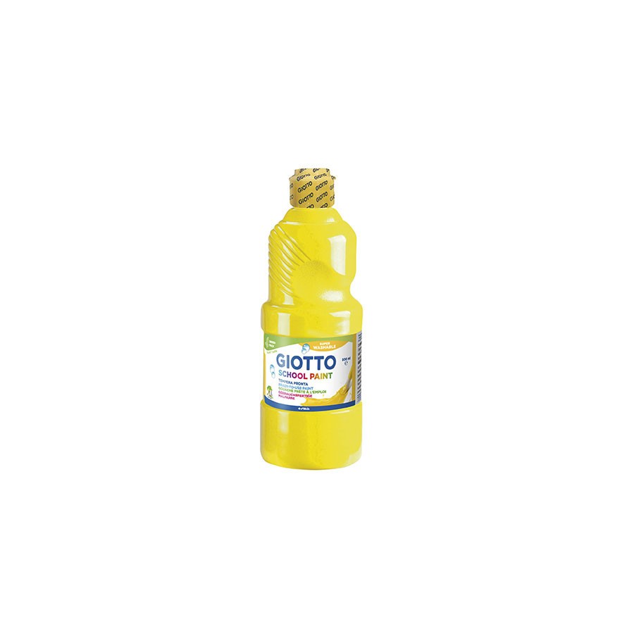 4872-BOTELLA TEMPERA LAVABLE AMARILLA 500ML GIOTTO F535302 4872-BOTELLA TEMPERA LAVABLE AMARILLA 500ML GIOTTO F535302