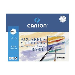 4886-MINIPACK 6 HOJAS ACUARELA 370G 24X32 GUARRO CANSON C200406347