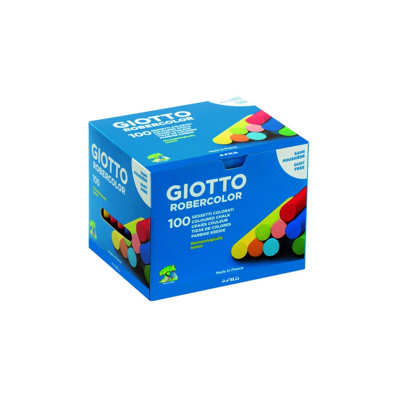 4915-CAJA 100 TIZAS COLORES SURTIDOS GIOTTO F539000