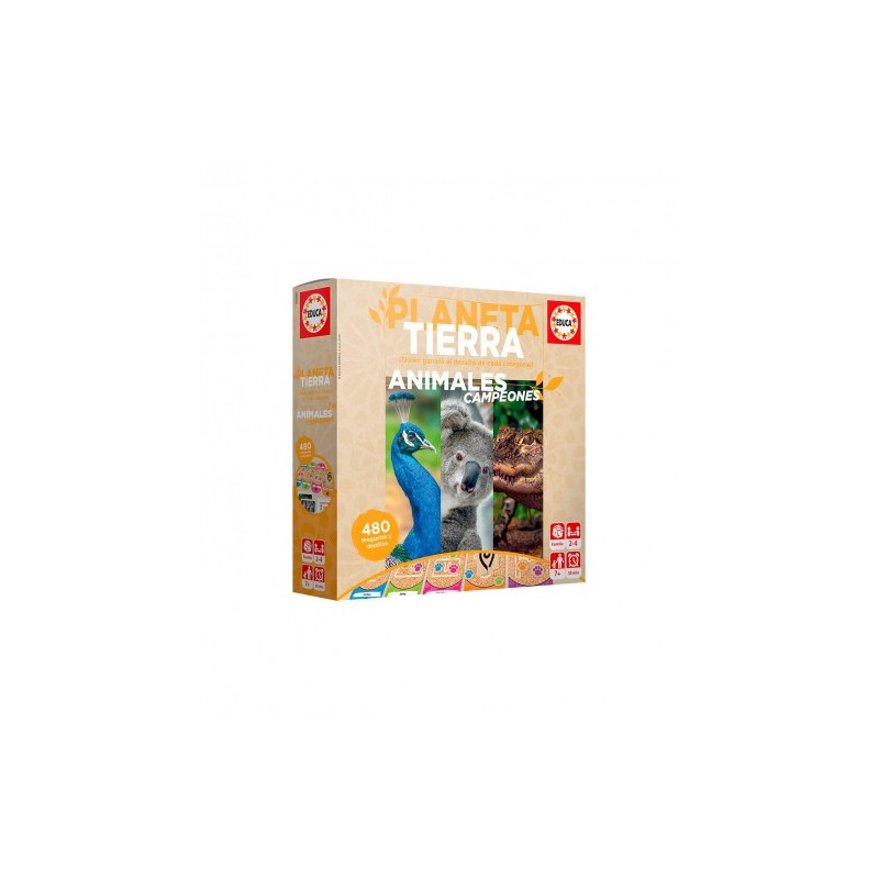 4932-JUEGO PLANETA TIERRA - ANIMALES CAMPEONES EDUCA BORRAS 18708 4932-JUEGO PLANETA TIERRA - ANIMALES CAMPEONES EDUCA BORRAS 18708