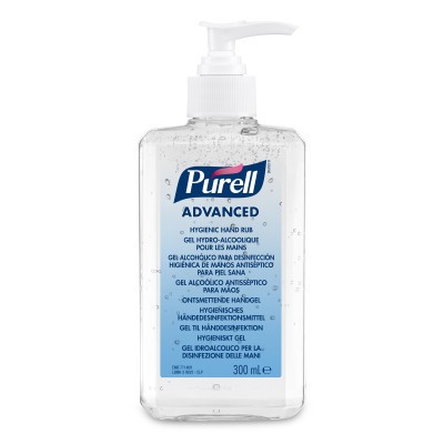 BOTE DE 300 ML GEL HIDROALCOHOLICO ADVANCE C BOMBA PURELL JA077