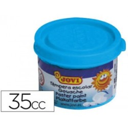 4979-ESTUCHE TEMPERA ESCOLAR 5 BOTES 35 ML - AZUL CYAN JOVI 50321