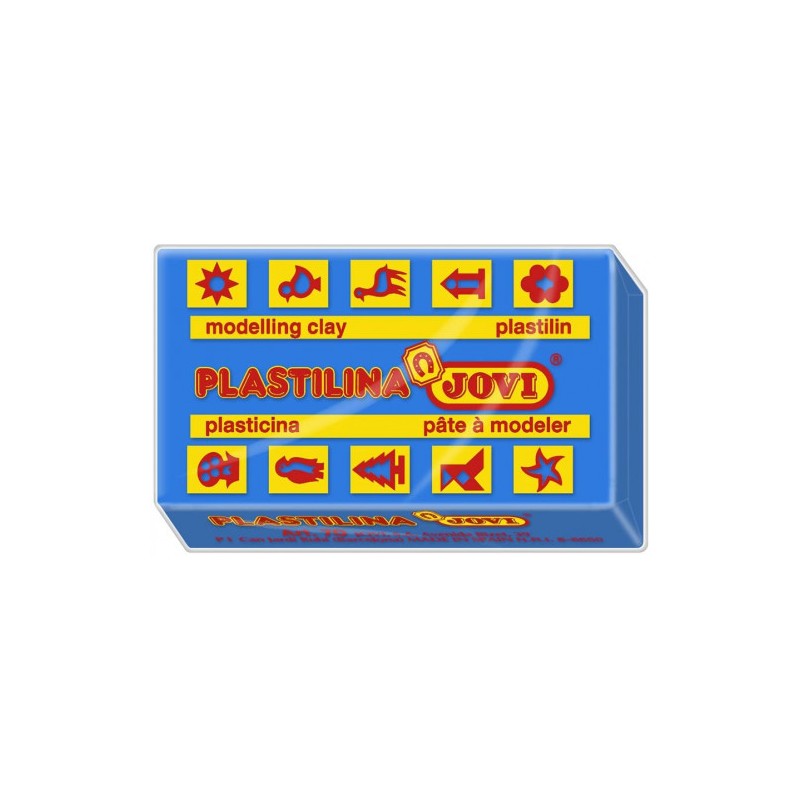5005-CAJA 30 PASTILLAS PLASTILINA 50 G - AZUL OSCURO JOVI 7013