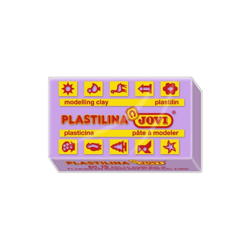 5006-CAJA 30 PASTILLAS PLASTILINA 50 G - LILA JOVI 7014