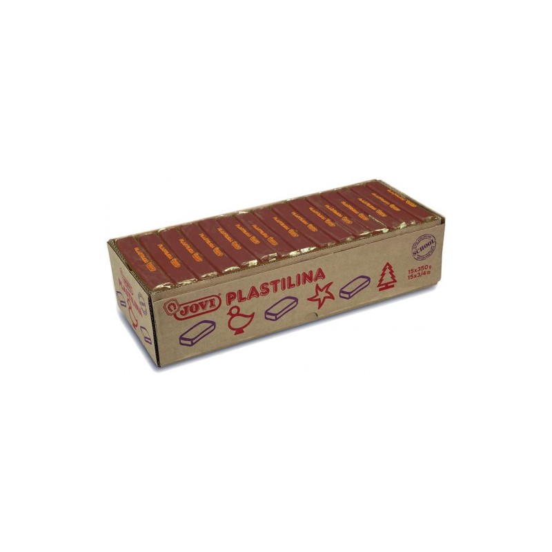 5029-CAJA 15 PASTILLAS PLASTILINA 350 G - MARRON JOVI 7209 5029-CAJA 15 PASTILLAS PLASTILINA 350 G - MARRON JOVI 7209