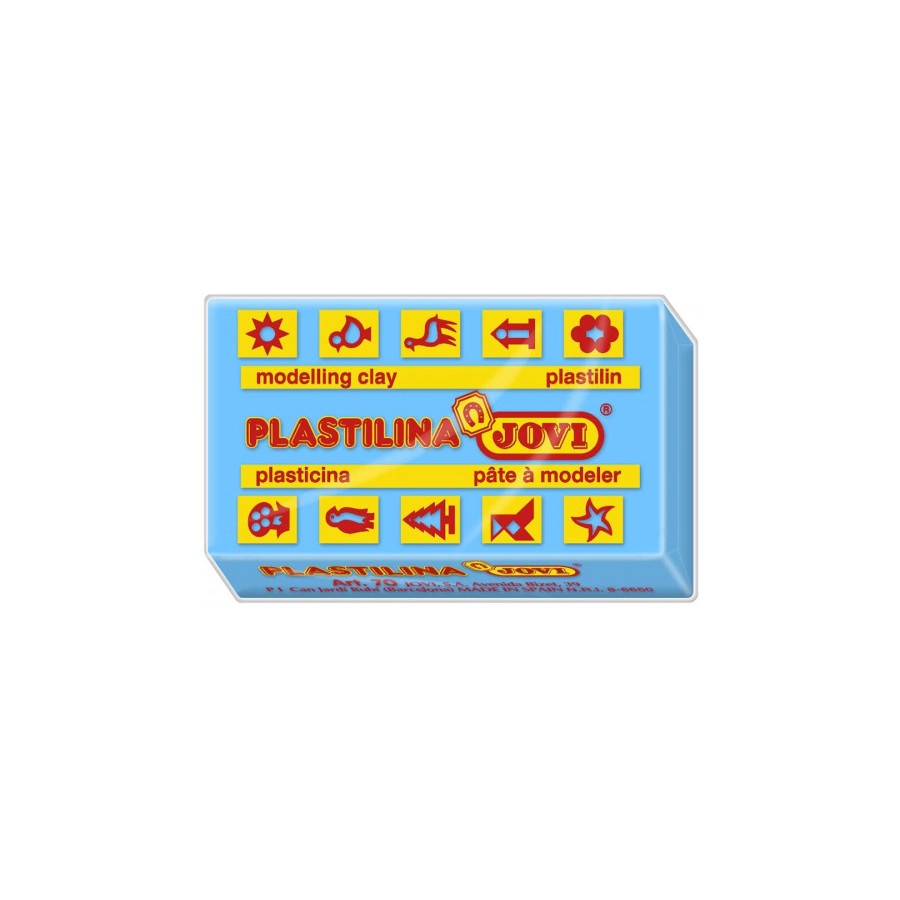 5046-CAJA 15 PASTILLAS PLASTILINA 150 G - AZUL CLARO JOVI 7112 5046-CAJA 15 PASTILLAS PLASTILINA 150 G - AZUL CLARO JOVI 7112
