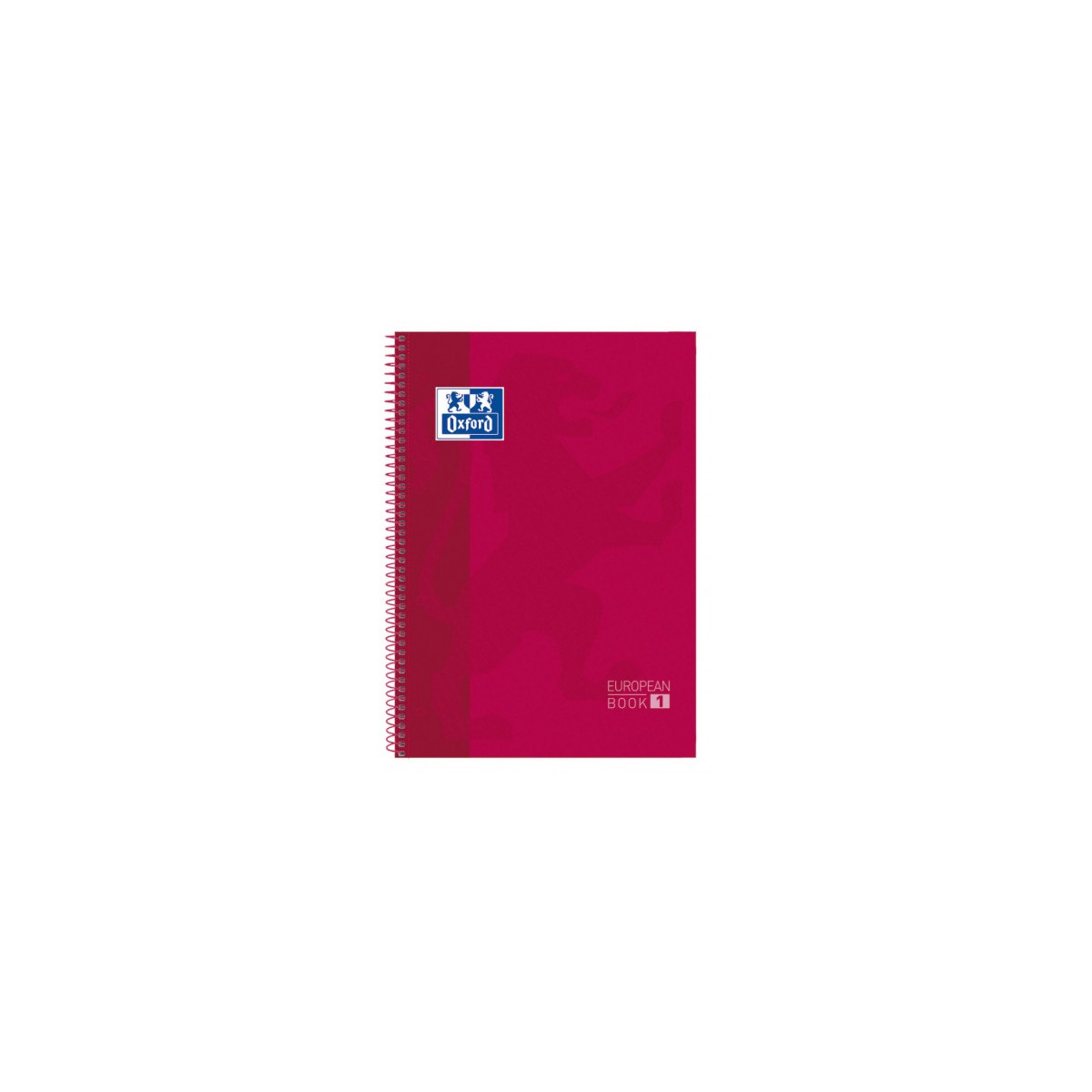 CUADERNO EUROPEANBOOK 1 TAPA EXTRADURA A4 80 HOJAS 5X5 COLOR ROJO OXFORD 100430198