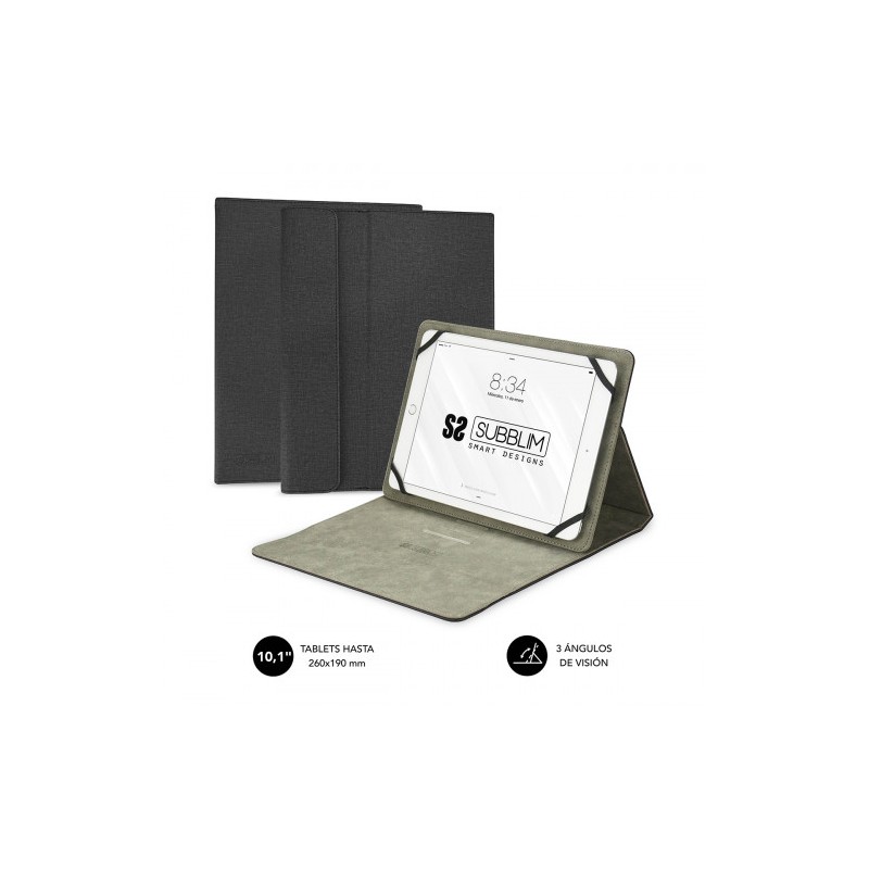 5066-SUBBLIM Funda Tablet Clever Stand Tablet Case 10,1" Black 5066-SUBBLIM Funda Tablet Clever Stand Tablet Case 10,1" Black
