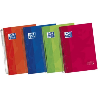 CUADERNO EUROPEANBOOK 5 TAPA EXTRADURA A4 120 HOJAS 5X5 COLORES VIVOS 50 HOJAS GRATIS OXFORD 100430279