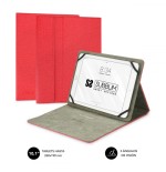 5068-SUBBLIM Funda Tablet Clever Stand Tablet Case 10,1" Red