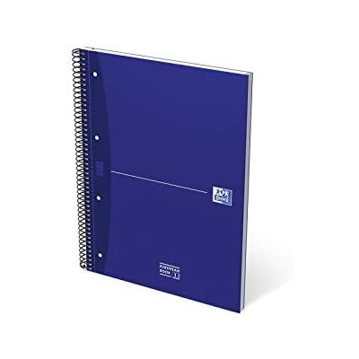 CUADERNO EUROPEANBOOK 1 TAPA EXTRADURA A4 80 HOJAS 5X5 COLOR AZUL ESSENTIALS OXFORD 100430421