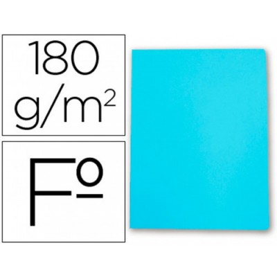 SUBCARPETA SIMPLES PASTEL 180 GRS FOLIO COLOR AZUL GIO 400040571